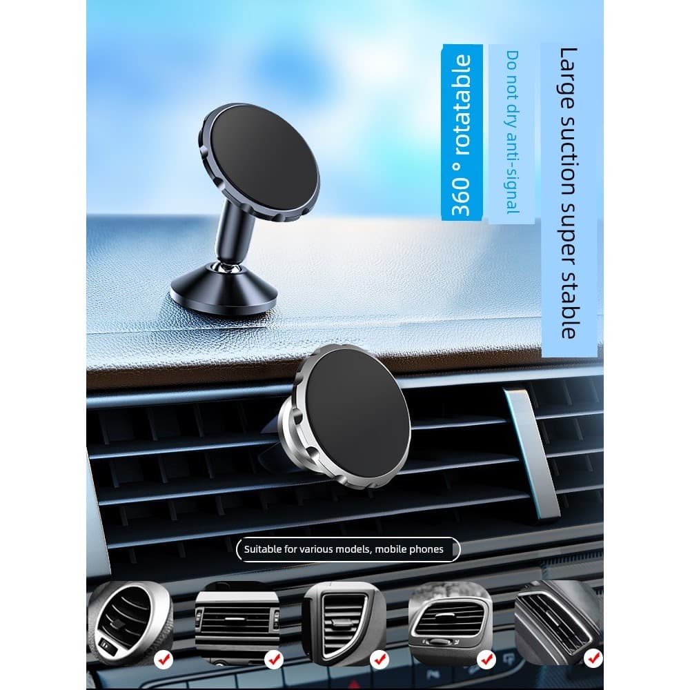Suporte celular saída de ar carro Suporte importado para automóvel Suporte magnético veicular ímã forte Suporte magnétic