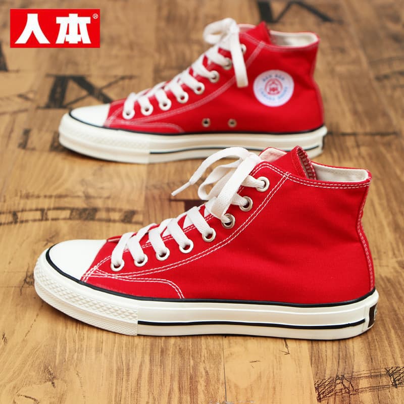 Sapatos de lona humanos de alta qualidade masculino vermelho alto estado tênis esportivos casuais 1970S clássico tênis d
