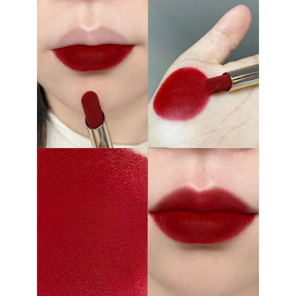 Gloss labial volumoso Batom líquido Batom matte à prova d'água Cor de menina quente de rosto forte!Batom vermelho positi