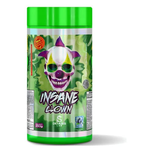 Demons Lab Suplementos Alimentares Beta Alanina Pré Treino Insane Clown 350g Demons Lab Sabor Fruit Punch Pó Blueberry