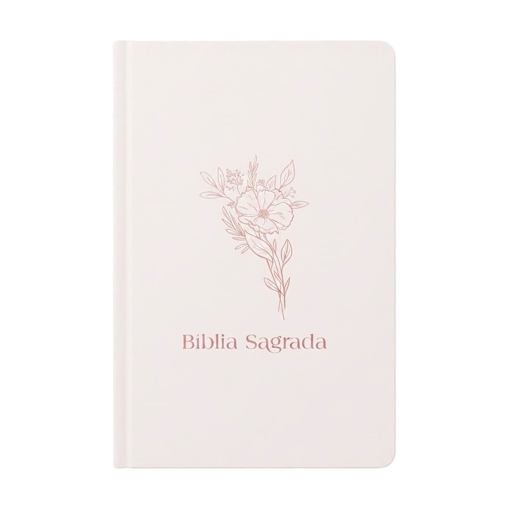 Bíblia Sagrada Flor | NVI | Letra Normal | Capa Dura