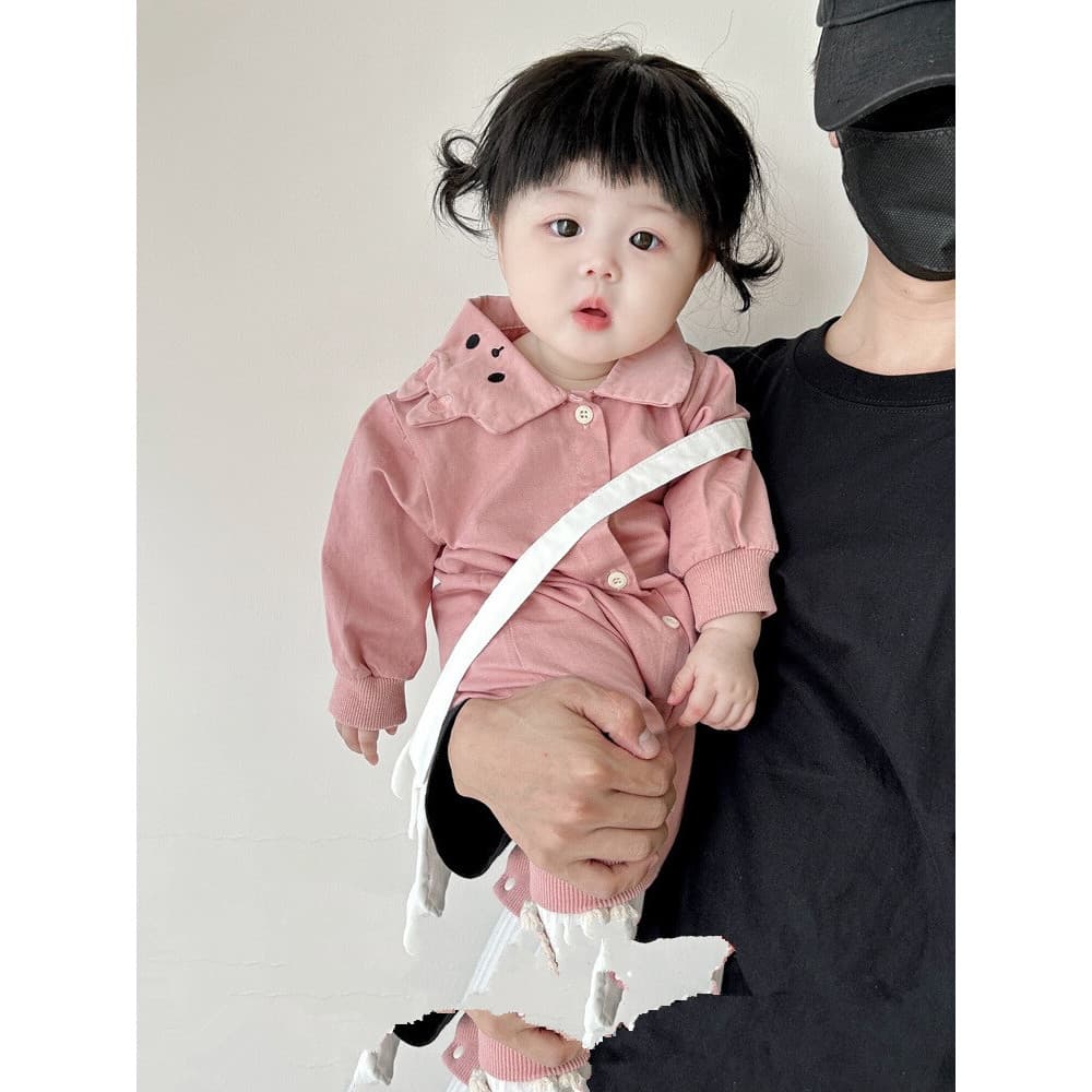 Roupas de bebê roupas de primavera bebê menina macacão primavera Super bonito bebê criança moda Outing roupas macacão pr