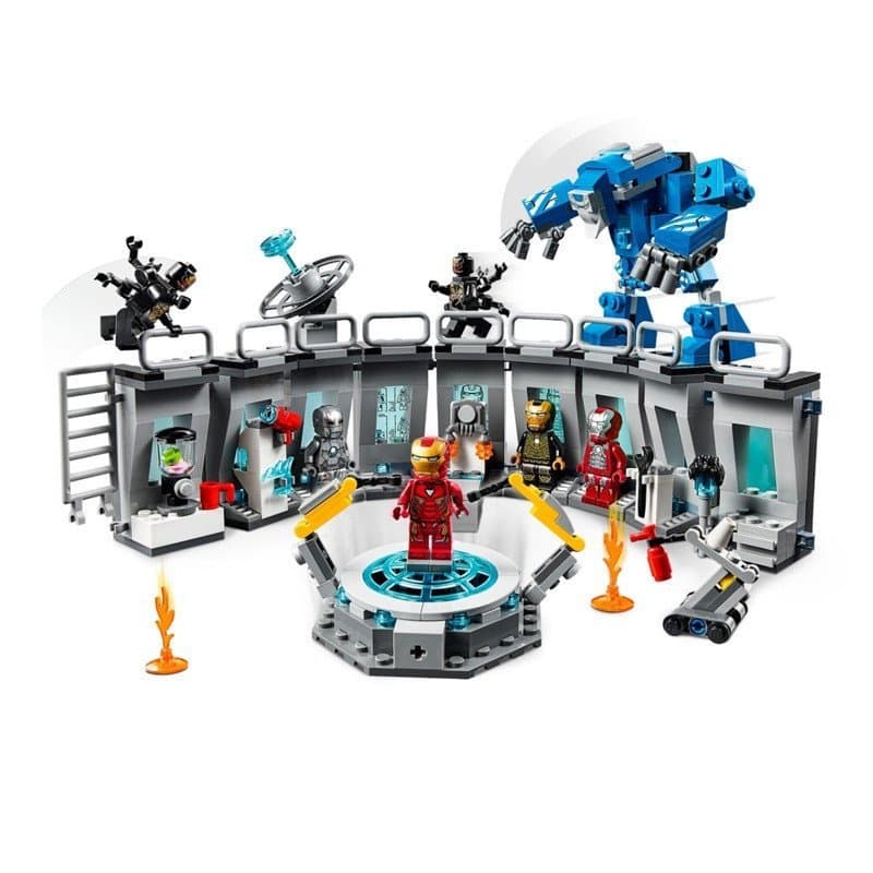 524 Peças de Blocos de Montar do Homem de Ferro da Marvel Avengers, Brinquedos de Armadura Compatíveis com Lego