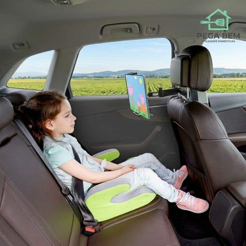 Suporte Telescópica Traseira Carro Travesseiro Suporte Telefone Tablet Assento Traseiro Encosto Cabeça Montagem