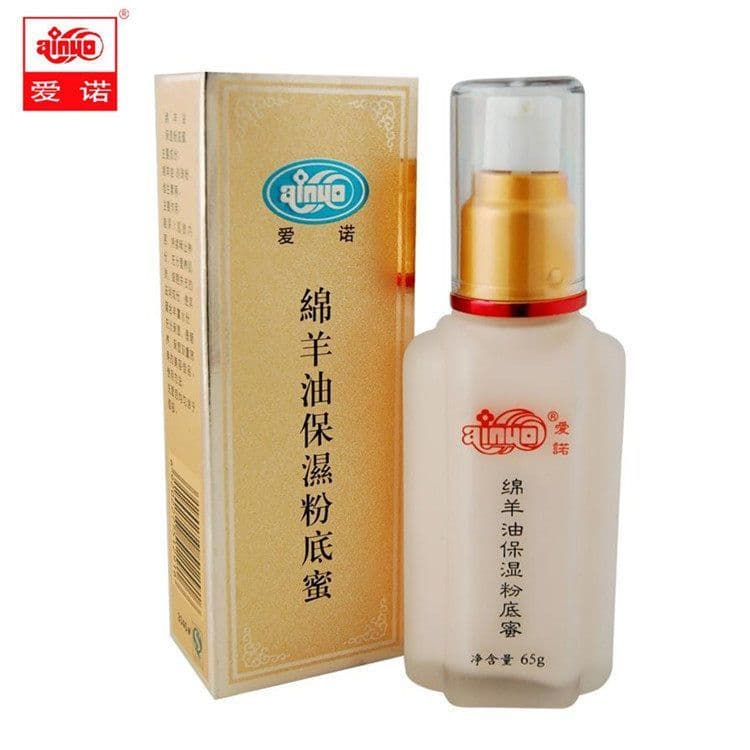 Base hidratante de óleo de Argan genuíno, mel, hidratante, isolamento, corretivo, base líquida, base de lanolina
