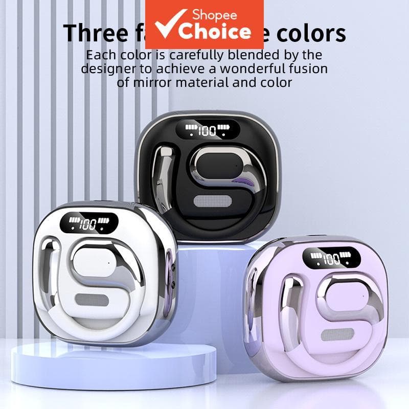 K02 Fones de Ouvido Bluetooth de Gancho Sem Fio, Fones de Ouvido Sem Fio, Fones de Ouvido para Jogos, Corrida,