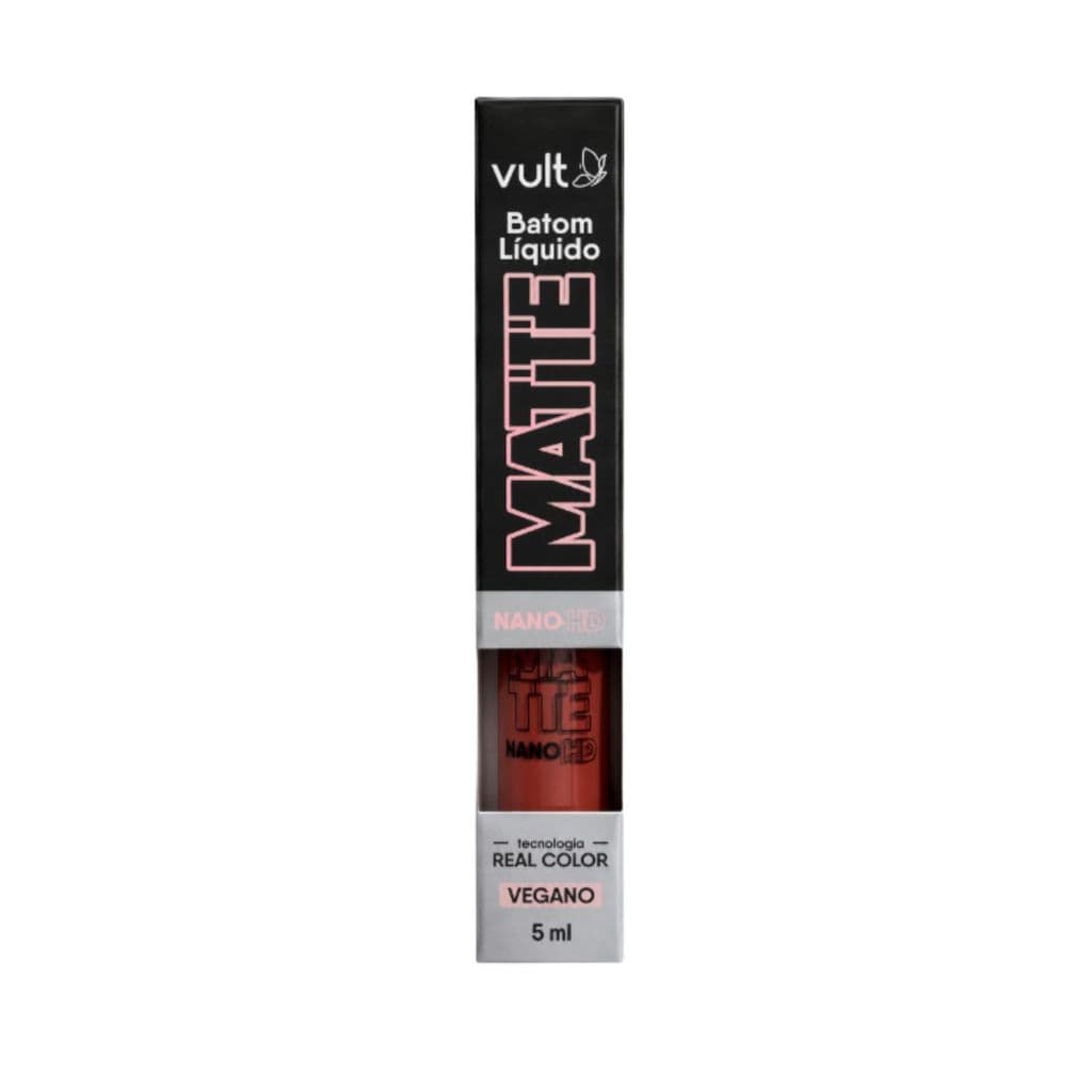 Batom Vult Liquido Matte Nano HD Rosa Vintage 5ml
