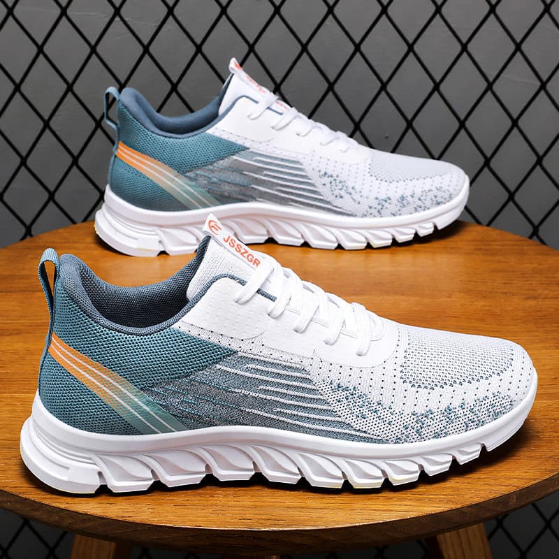Sapatos masculinos primavera novo estilo tênis masculinos rendas tênis de corrida moda na moda sapatos esportivos mascul