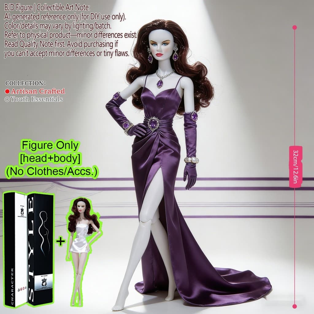 Figura Colecionável De Supermodelo BJD Profissional 1/6 , Boneca Posável Articulada Esférica De 12.6 Polegadas E 12 , Ca