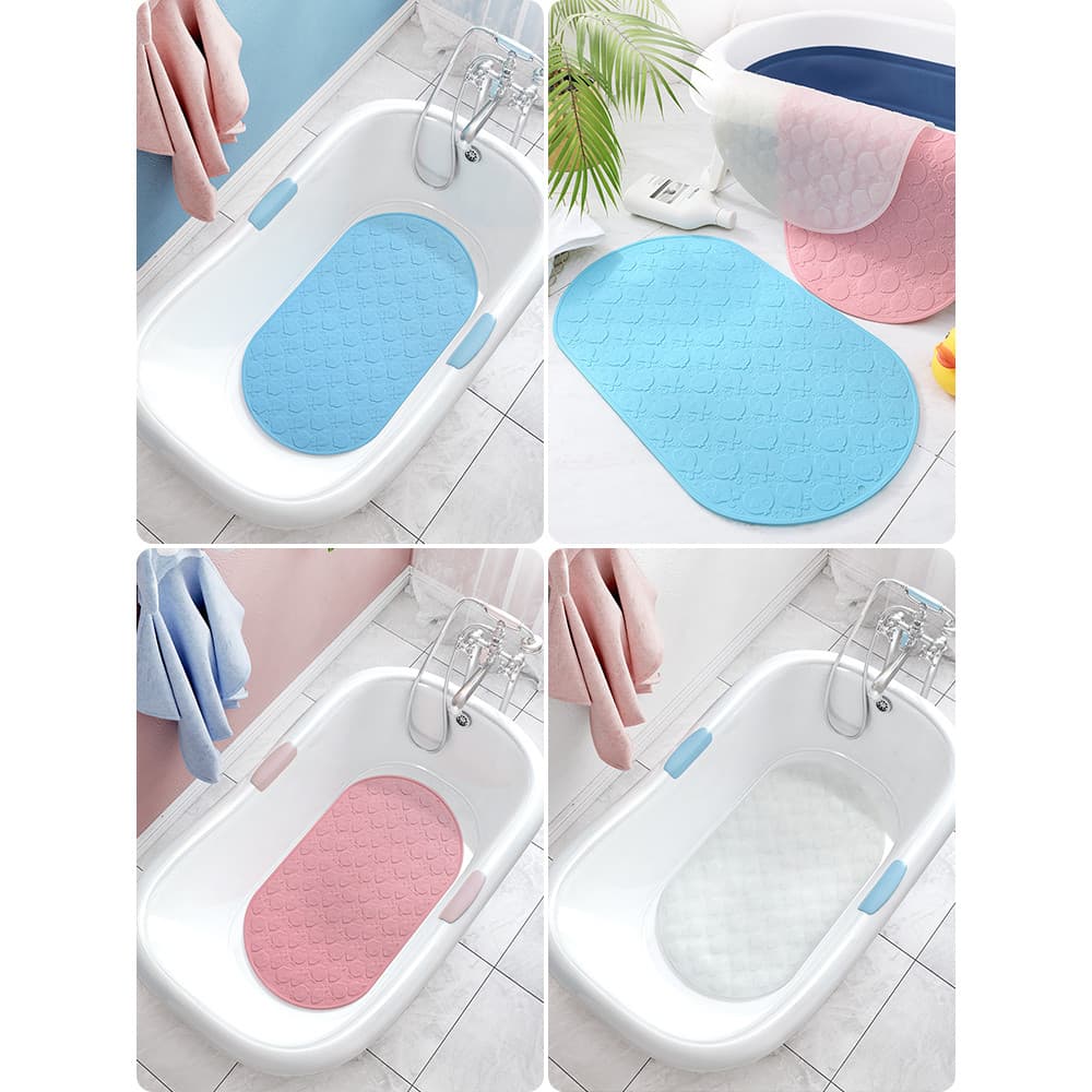 Dajiang tapete de chão para bebês, banheira de Silicone antiderrapante para crianças, banheiro, chuveiro, resistente a c