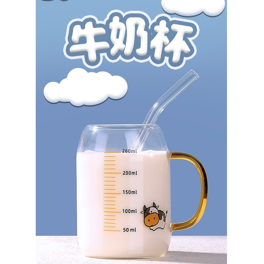 Copo de leite infantil com escala, café da manhã, leite de soja, iogurte, copo de água, descarga doméstica, leite em pó,