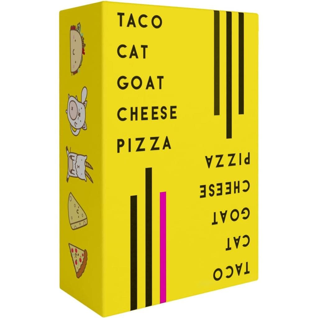 Taco Cat Goat Cheese Pizza é um jogo de cartas divertido e emocionante, adequado para noites de jogos em família e em gr