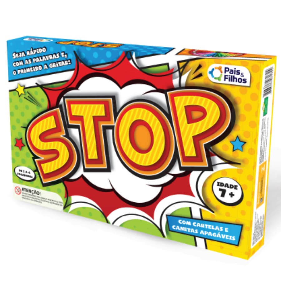 Jogo Stop Pais Filhos Raciocínio Rápido Família 