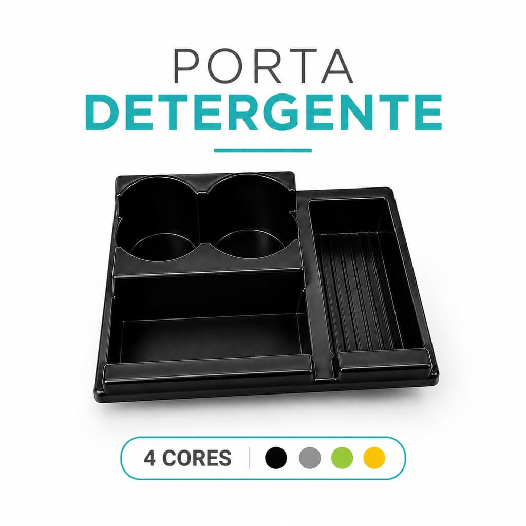 Porta Detergente com Dispenser Porta Esponja Bucha Organizador de Pia Cozinha Compacto Multiuso