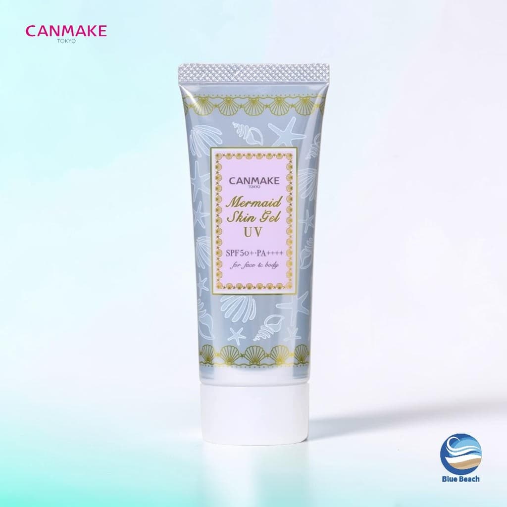 CANMAKE Mermaid Skin Gel UV/SPF50+ PA++++/40g/5 Tons/Glucosilceramida+HA/Soap-Off/Japao