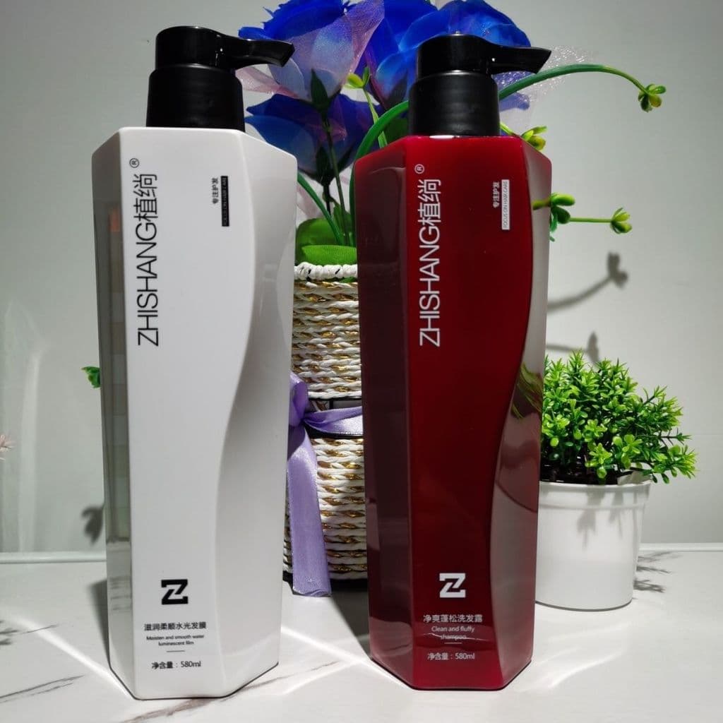 Planta charme shampoo limpeza fofo shampoo hidratante suavizante água brilhante máscara de cabelo shampoo conjunto de cu