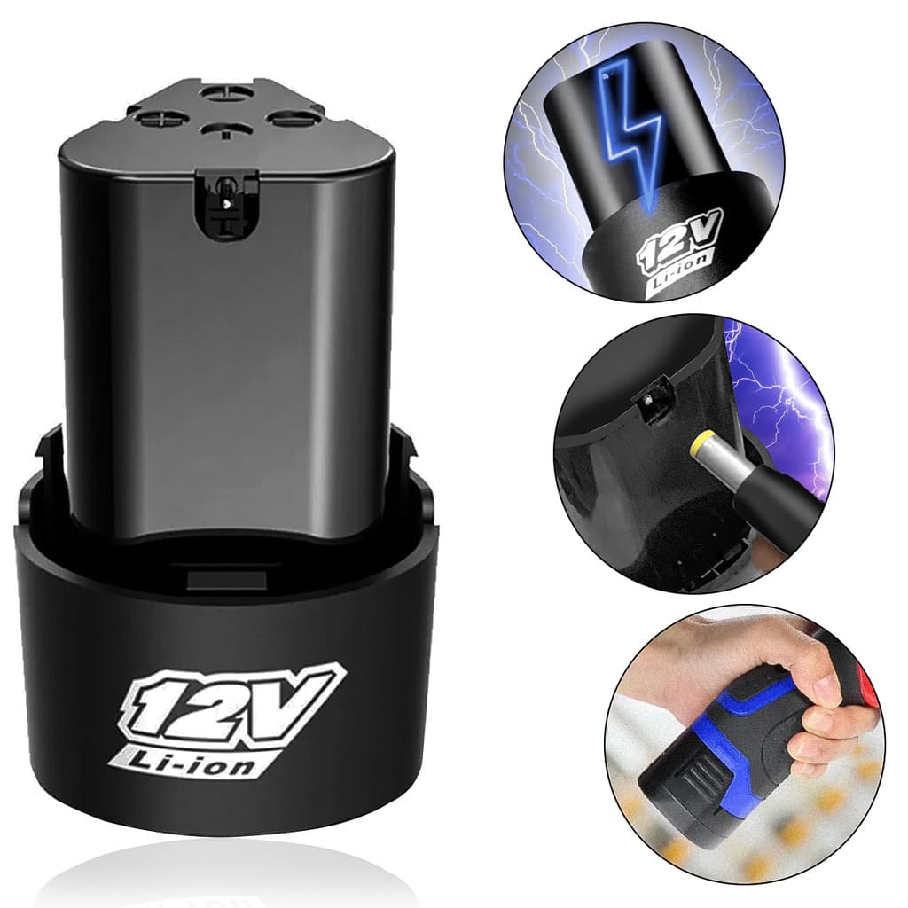 Bateria Recarregável 1500ah 12v Lithium-ion Para Parafusadeira e Furadeira