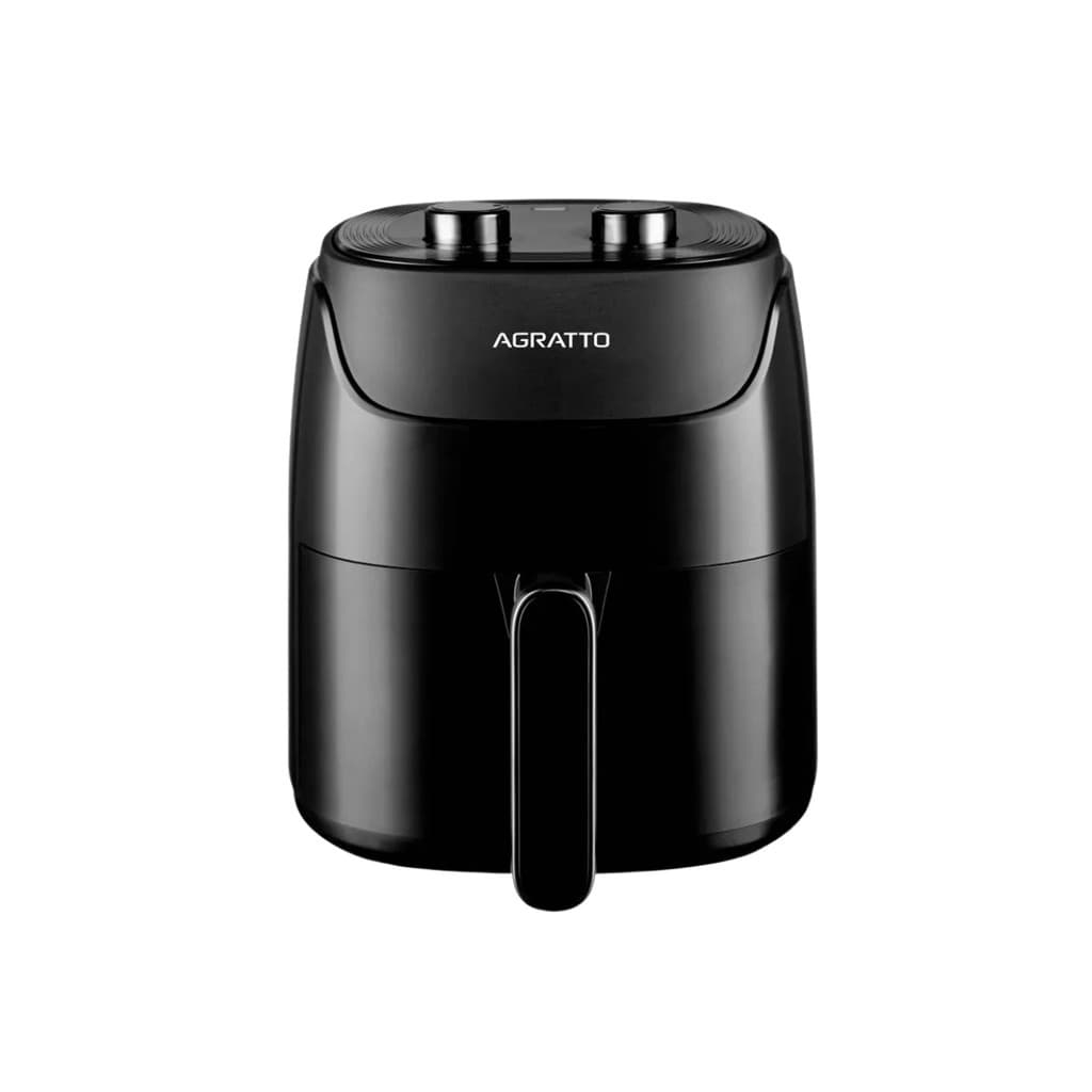 Fritadeira AirFryer Elétrica Sem Óleo Panela 4 Litros 1400W Timer Preta 220V Supremma Agratto