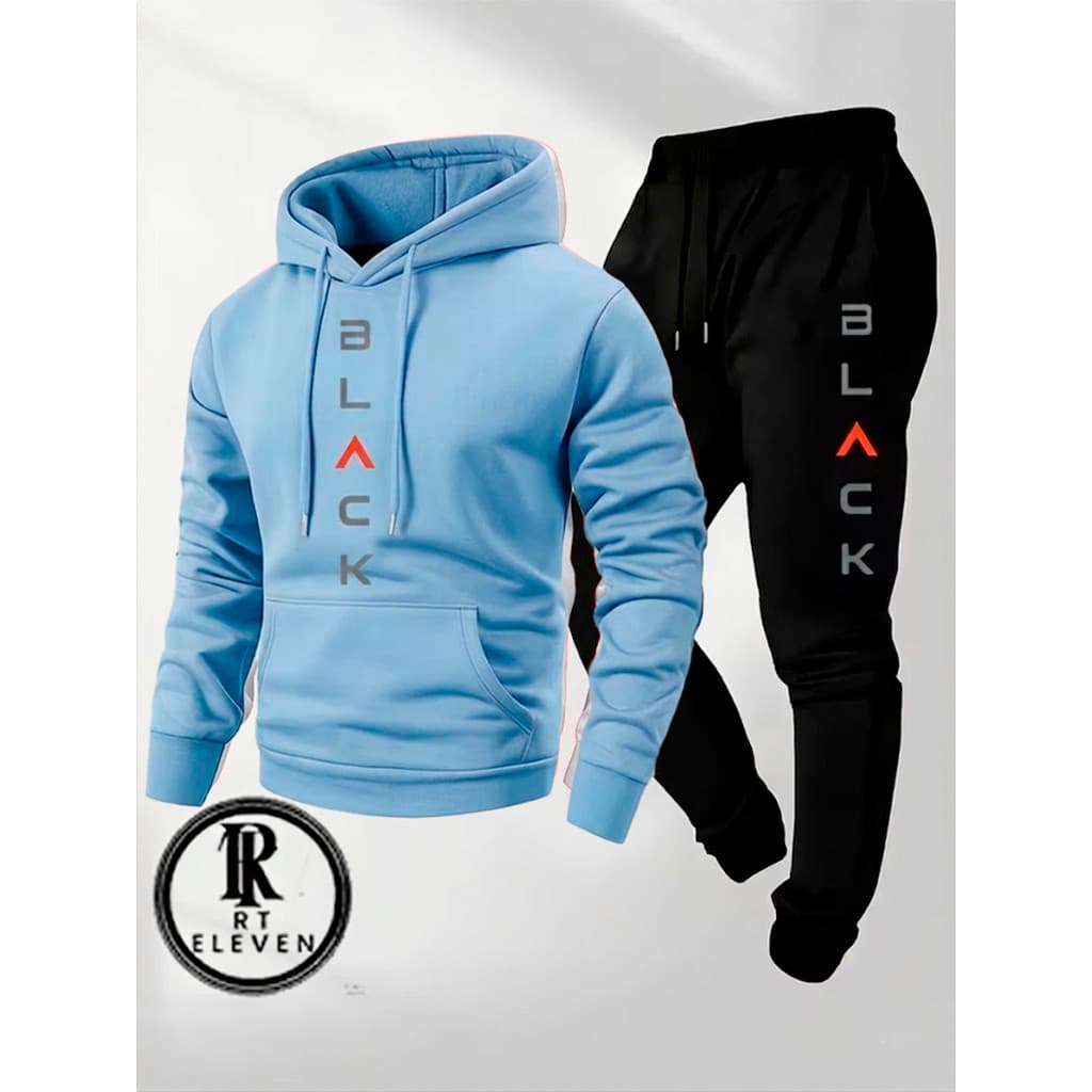 Conjunto Moletom Black  Blusa Moletom + Calça Com Bolso  Linha Premium StreetWear Casaco de Frio Lançamento Inverno 2026