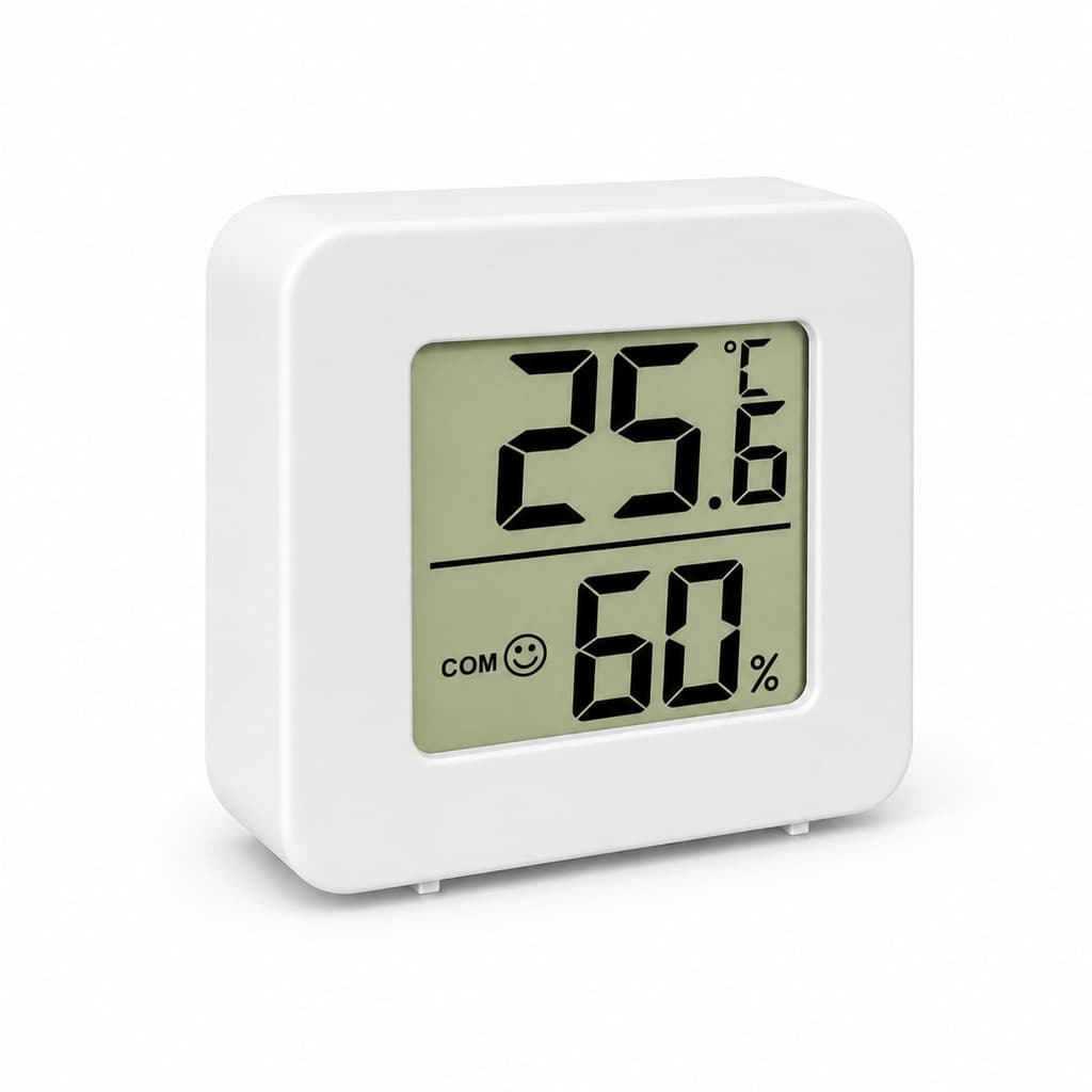 Termômetro Digital Higrômetro Mini LCD Medidor de Temperatura e Umidade Ambiente