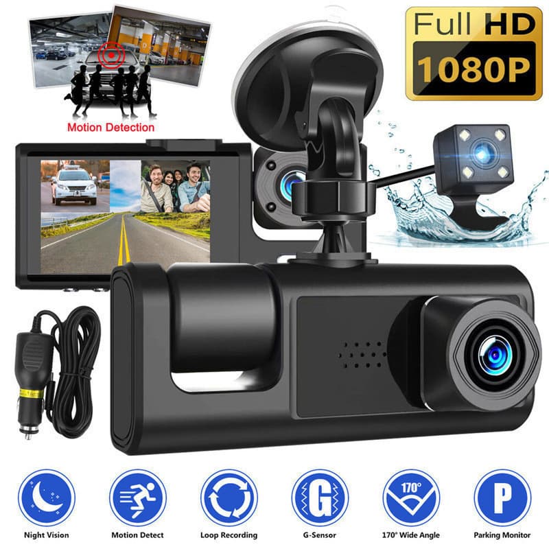 Com WIFI Gravação De Espelho Retrovisor Lente Dupla  Monitoramento De Carro HD 1080P Dianteira E Traseira