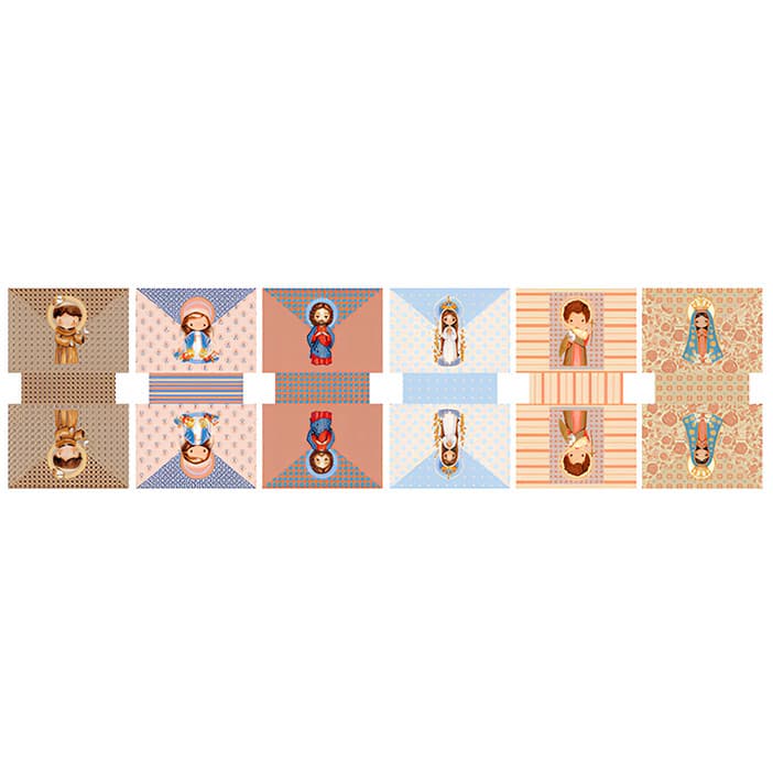 Tecido Tricoline Digital Kit Painel Necessaire Nossa Senhora Infantil Patchwork Bolsa Artesanato