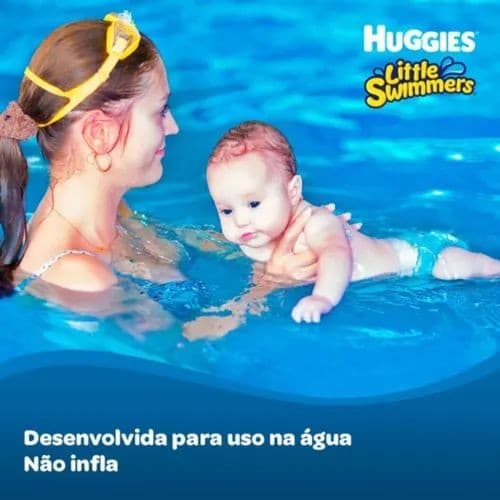 Fralda praia e pisicina Huggies Little Swimmers Unidade