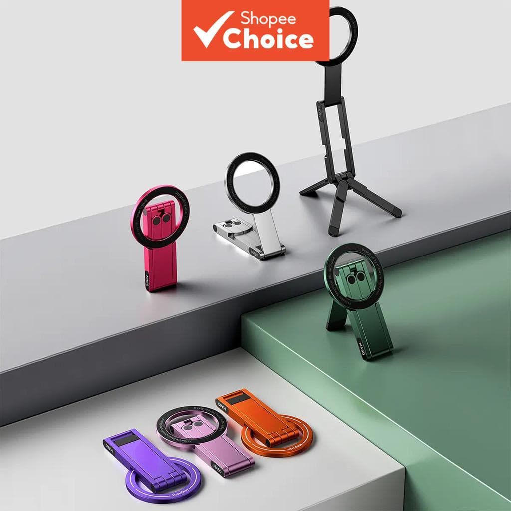 【Suporte de carro/suporte de câmera/suporte de telefone】Suporte magnético dobrável para telefone, tripé de mesa portátil