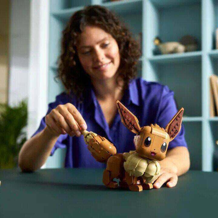 Compatível com LEGO Pokémon Eevee, brinquedo de blocos de montar para crianças, presente para meninos.