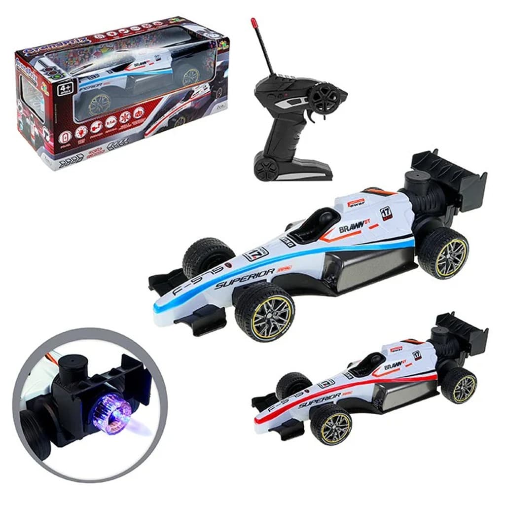 Carrinho de Controle Remoto Fórmula 1 Luzes Efeito de Fumaça carro, carrinho, car, formula 1, f1 , carro corrida