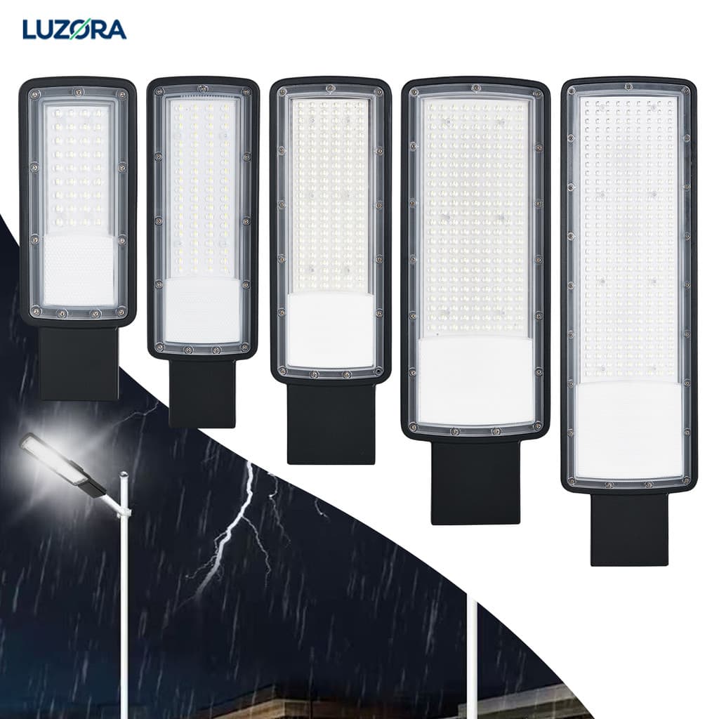 Kit 2 Luminária LED para Postes 100W a 800W Super Brilho Econômica Exteriores Pública IP66 Bivolt 
