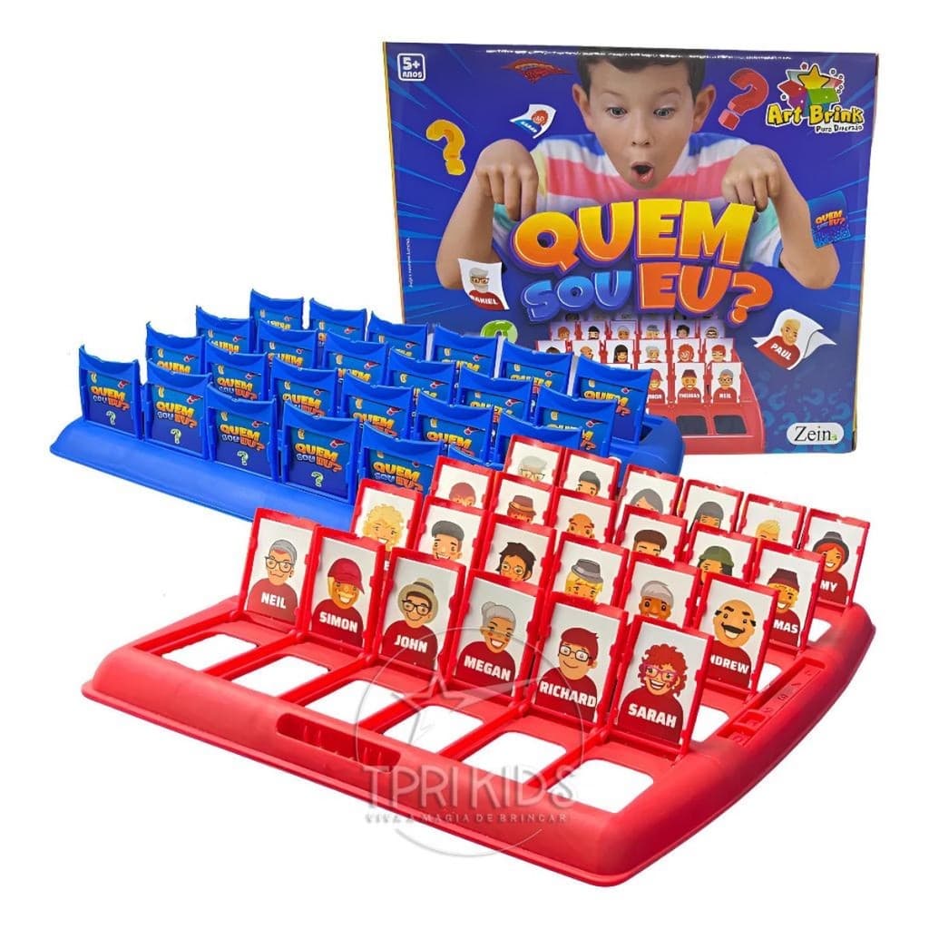 Quem Sou Eu Original Brinquedo Infantil Jogo Tabuleiro Educativo Mesa Adivinhe o Personagem Família