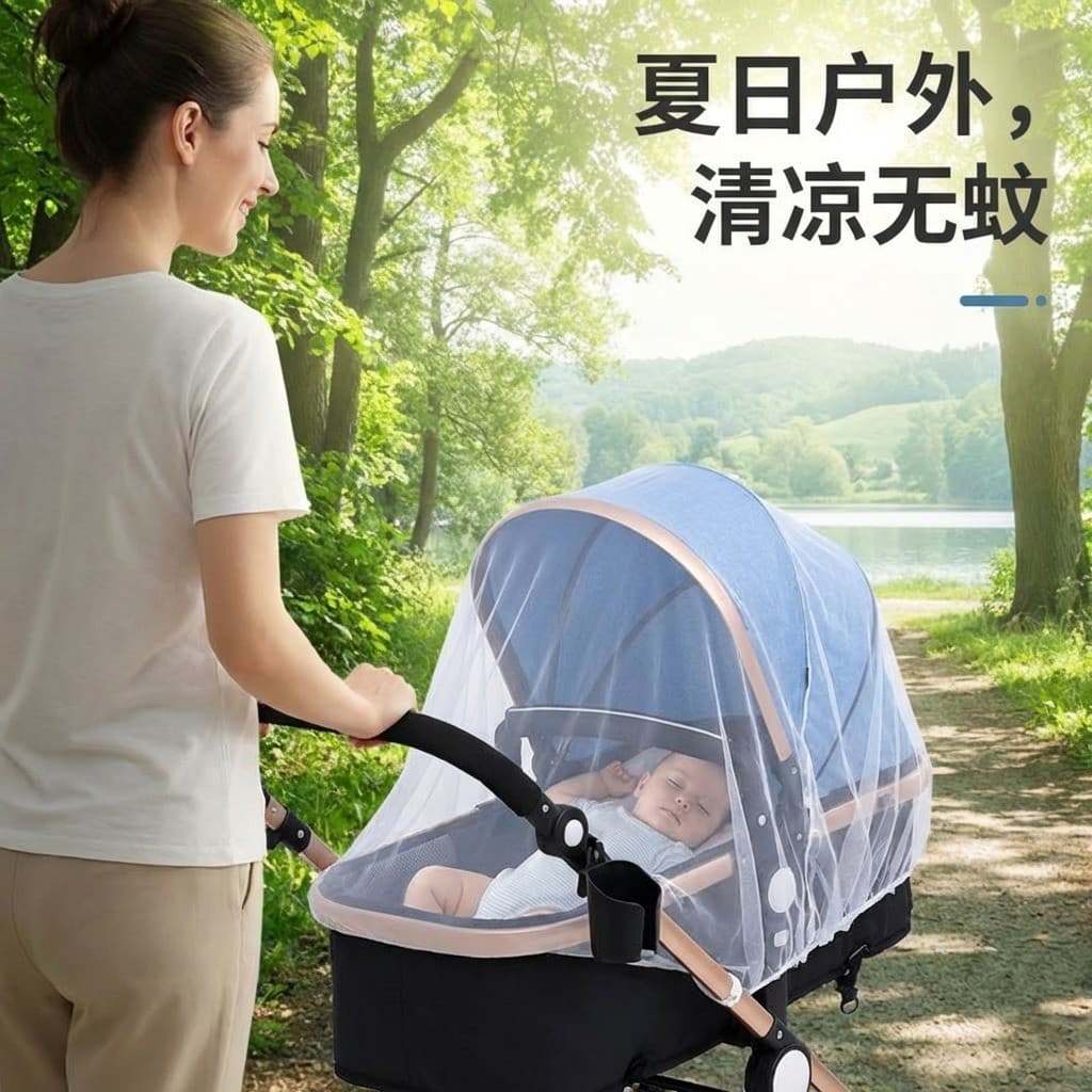 Carrinho de bebê mosquiteiro carrinho de bebê capa completa Universal crianças infantil guarda-chuva carrinho Extra gran