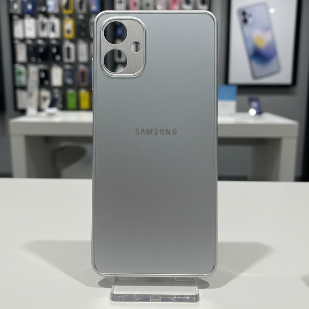 Capinha Samsung A06 Acrilico Cinza Grafite Case Resistente Nova Celular Celulares Nova Premium Boa