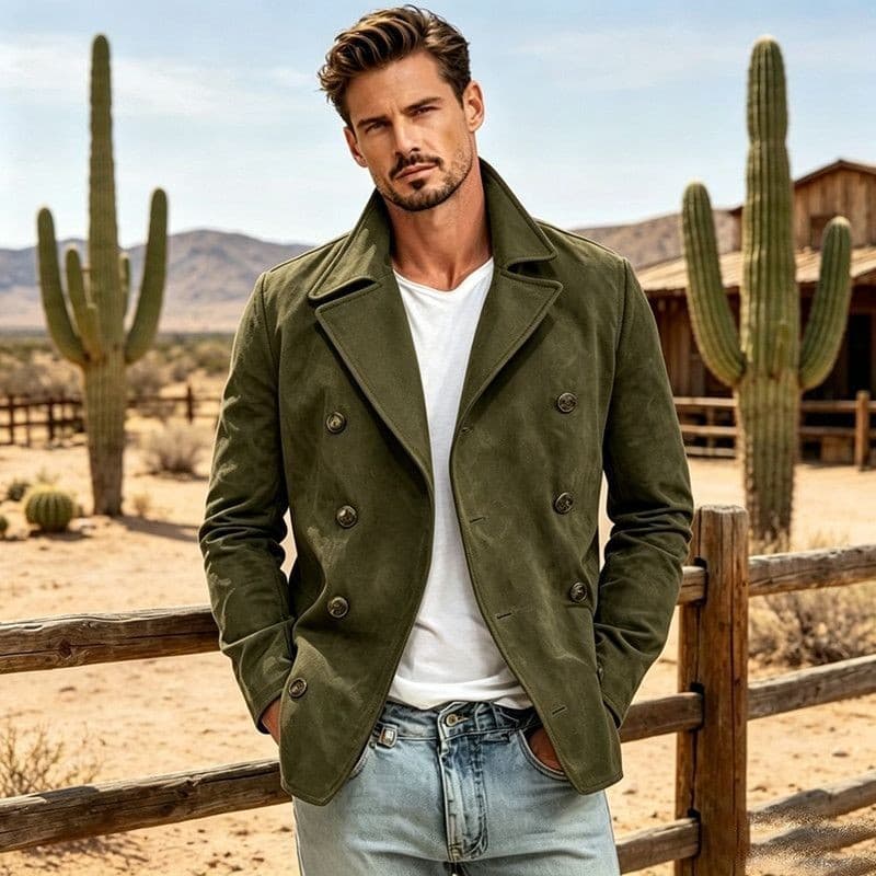 Europeu americano novo estilo masculino na moda jaqueta masculina Casual moda Retro estilo britânico jaqueta masculina