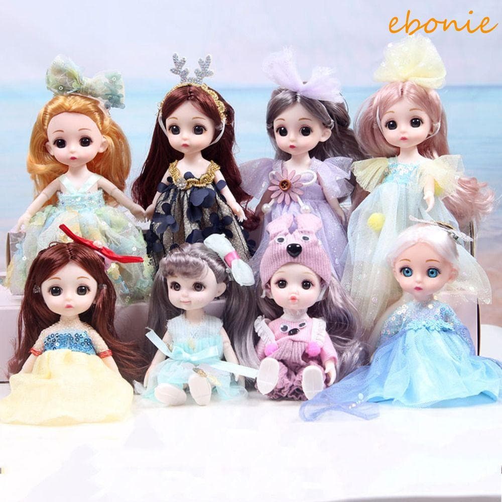 EBONIE Meninas Boneca Princesa Bonecas Brinquedos Modelo Articulado Articulada Móvel