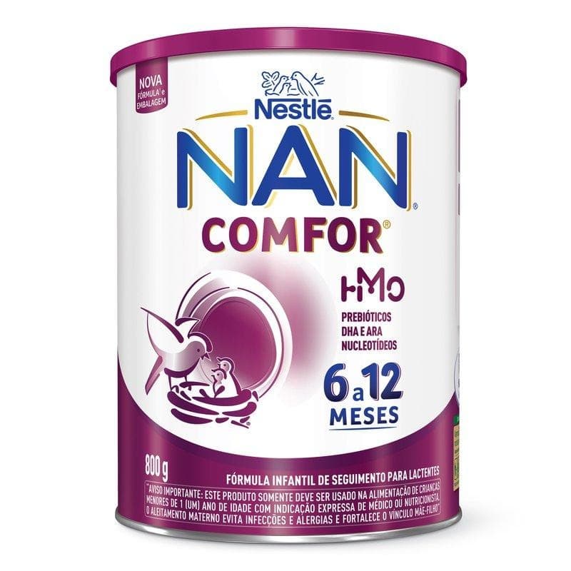 Fórmula Infantil NAN Comfor HMO de 6 a 12 Meses 800g