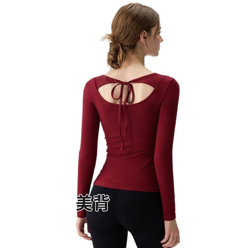 Primavera verão novo estilo esportes topo feminino Pilates roupas de fitness exterior Wear de secagem rápida fitness de 