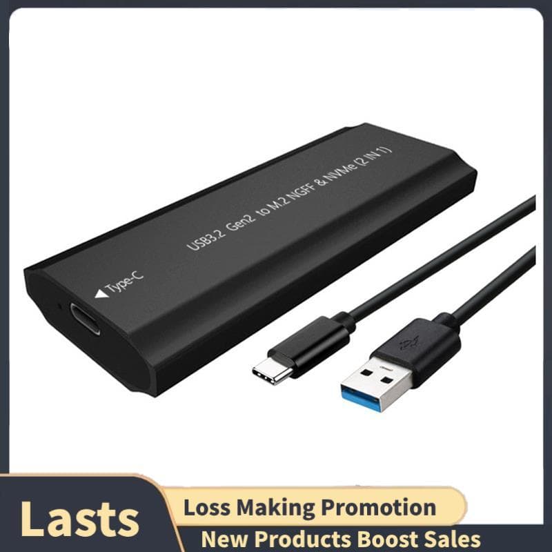 M2 NVME NGFF SATA SSD Para USB 3.2 SSDs Caso De Unidade Externa 2230/2242/2260/2280 A