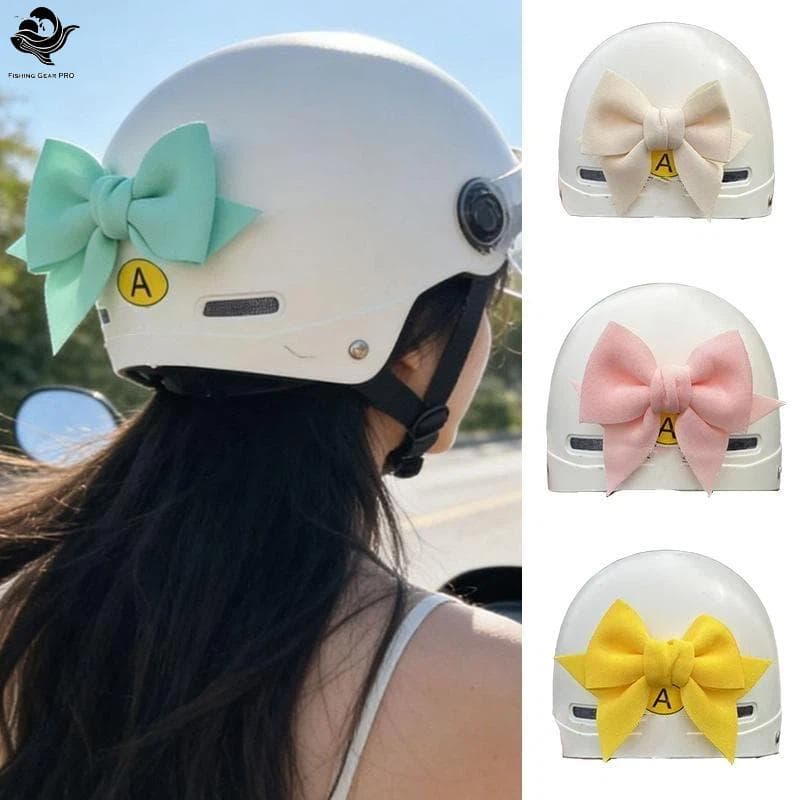 PFG Elegante Capacete Arco Decoração Patinação Acessórios Customizável Bowknot Para Motocicleta Moto Ciclismo Uso FG