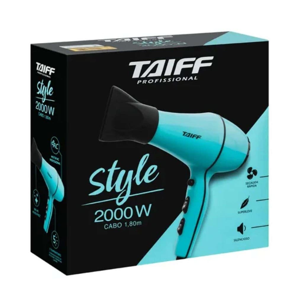 Secador de Cabelo 200v Cabo Longo Profissional Taiff