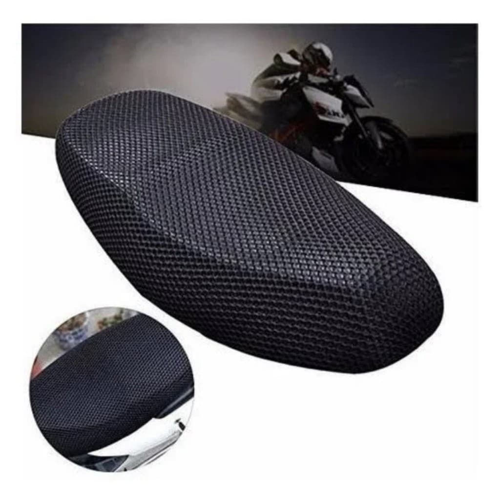 Capa De Banco Para Moto Térmica Confortável Respirável Proteção De Sol Malha Dupla Face