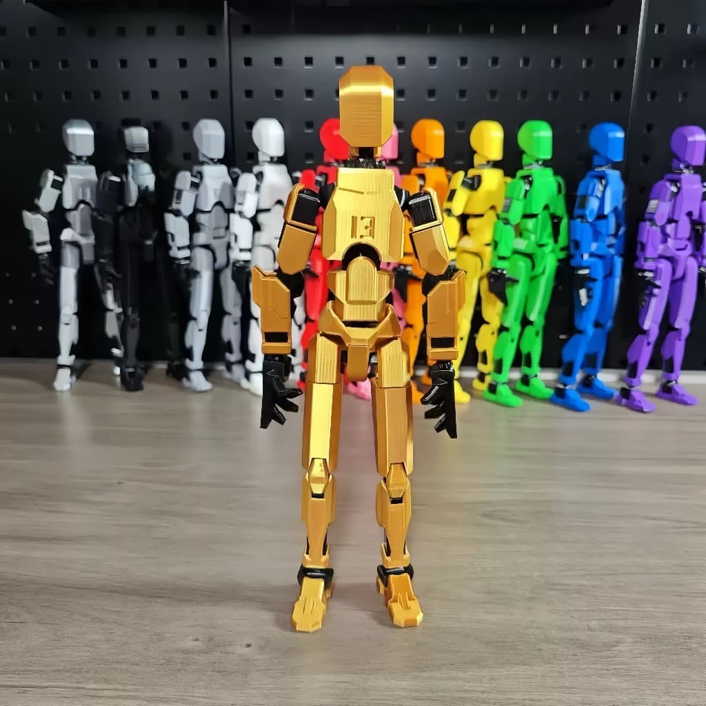 Dummy 13 Boneco Articulado Kit  3D Montagem com 2 Armas, Presente Criativo para Crianças
