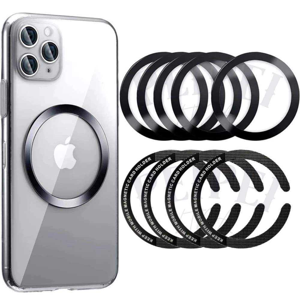 Anel Magnético Adesivo Magsafe Para iPhone Samsung/Anel imã fino para capa de celular