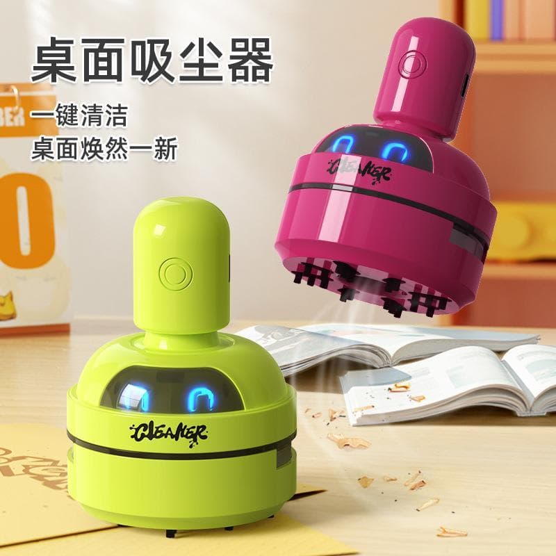 Japonês Desktop pequeno aspirador de pó recarregável borracha aspirador pó Mini teclado doméstico sucção poeira
