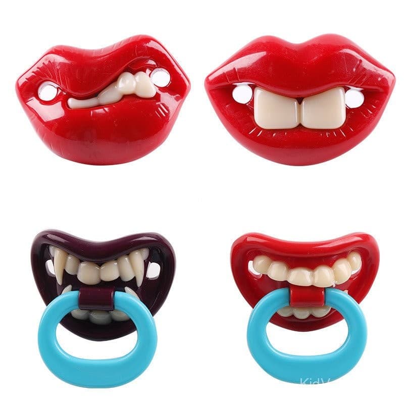 Chupeta Engraçada para Bebê com Material de Silicone Flexível PWSF