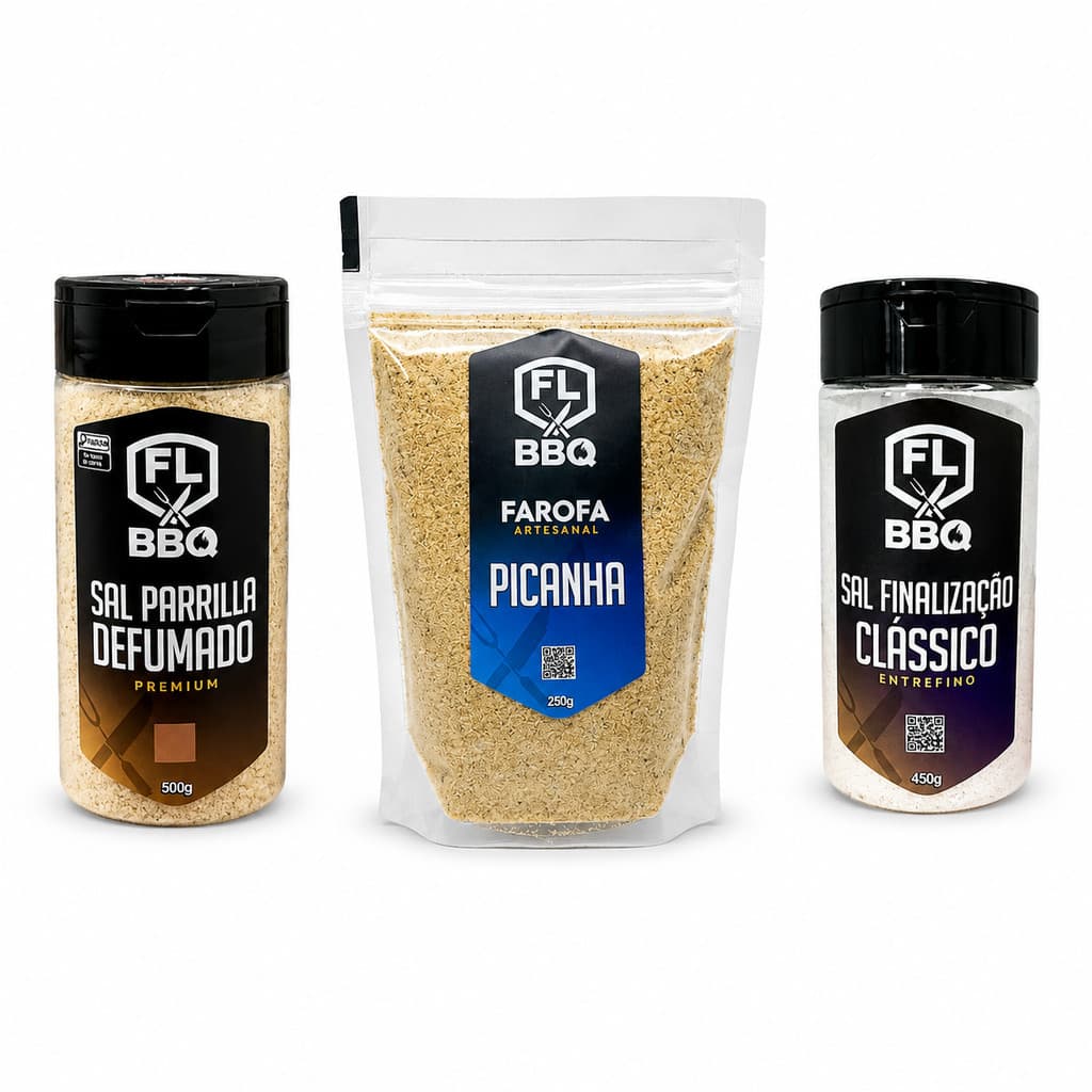 KIT FAROFA E SAIS - PICANHA COM DEFUMADO E CLASSICO