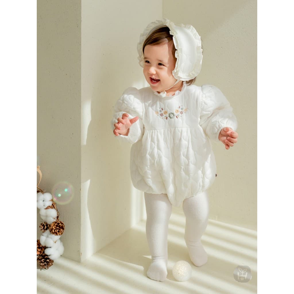 Coreia do sul importado bebê menina macacão inverno roupas de algodão bebê menina bebê de um ano de idade macacão prince