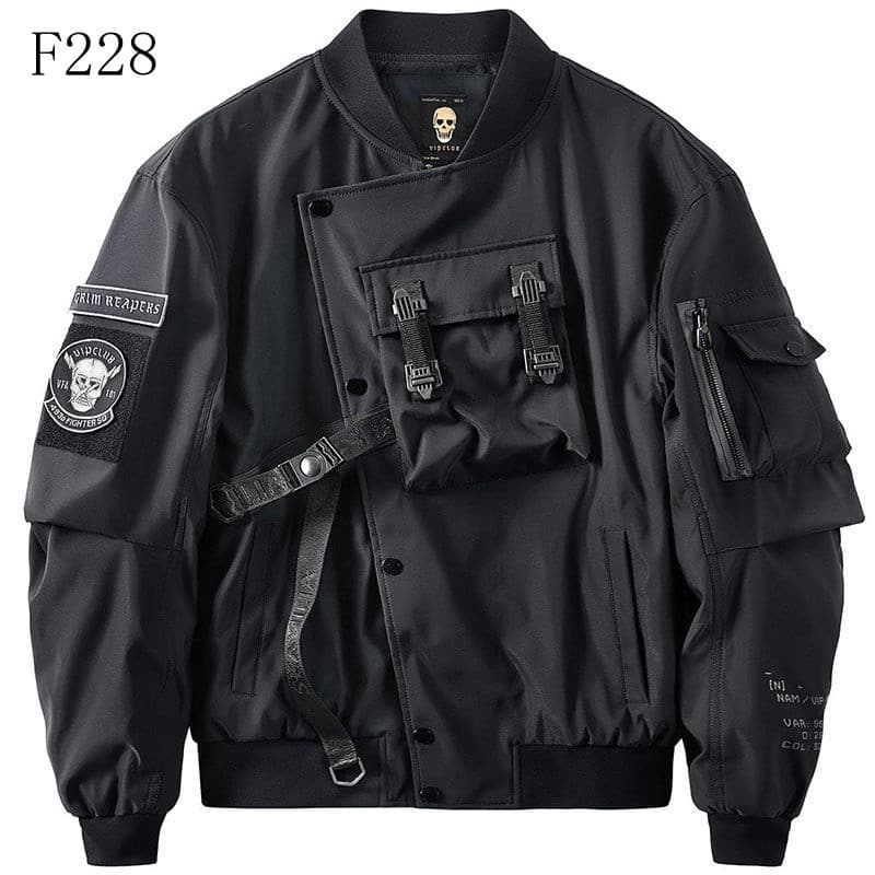 Jaqueta Bomber Funcional Masculina Tamanho Grande, Jaqueta Funcional Masculina, Jaqueta de Beisebol, Uniforme Moderno, M