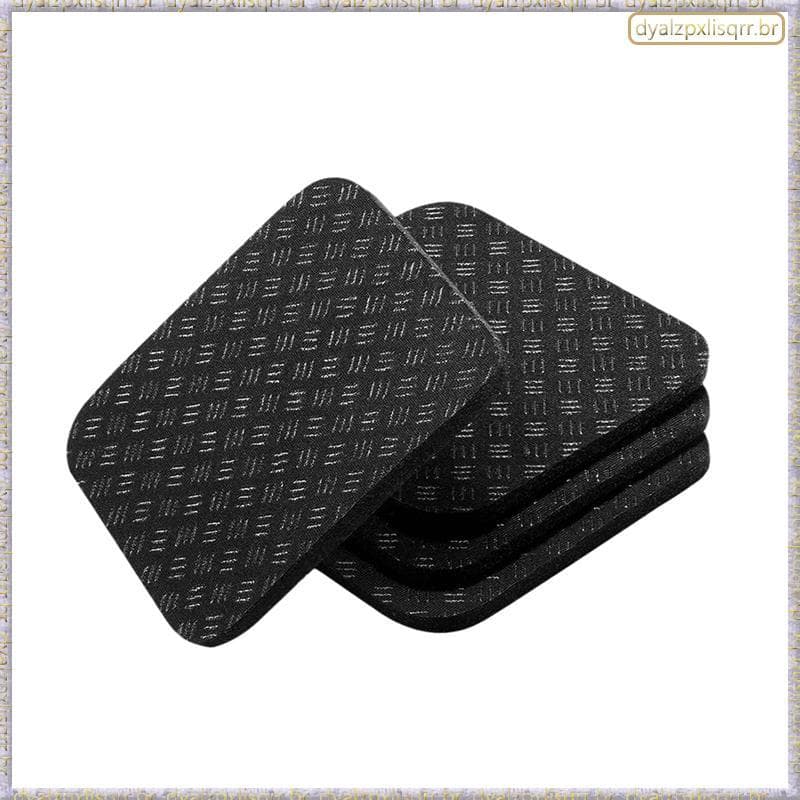 [Fsp] Dupla Face Antiderrapante Para Tapete De Bicicleta Ergométrica (4 Unidades) , Silicone À Prova De Choque Esteira ,